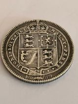 1889 SILVER SHILLING. Extra fine condition. Queen Victoria Golden Jubilee Mintage.