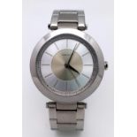 An Excellent Condition Stainless Steel Quartz Watch by Donna Karen New York (DKNY). 38mm Including