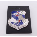 US Strategic Air Command Beret Badge. 1946-1992. Nice Original item.