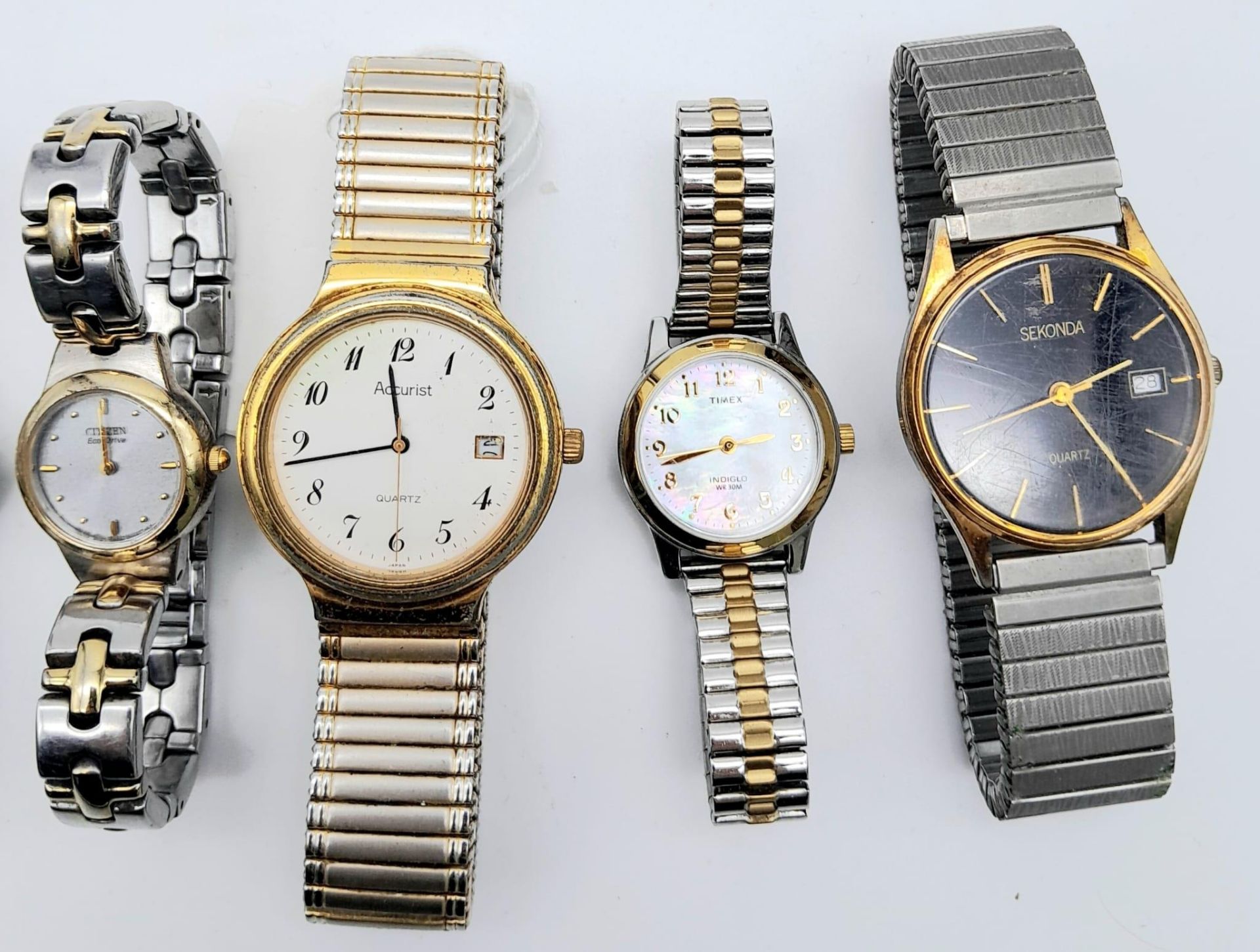 SELECTION OF 8 BRACELET WATCHES BRANDS TO INCLUDE CITIZEN, LORUS, ACCURIST, PULSAR, SEKONDA & - Image 3 of 5