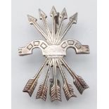 Silver Spanish Civil War Falange Badge worn by members of the German Condor Legion and Blue Division