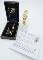 A Parcel of Two Unused Items, comprising of a Ladies Gold Tone Quartz Bracelet Watch by AC (24mm)