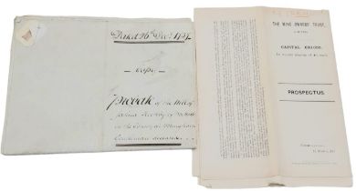 A Parcel of Two Extremely Rare Antique Historical Documents Comprising; 1) 1737 Dated Original