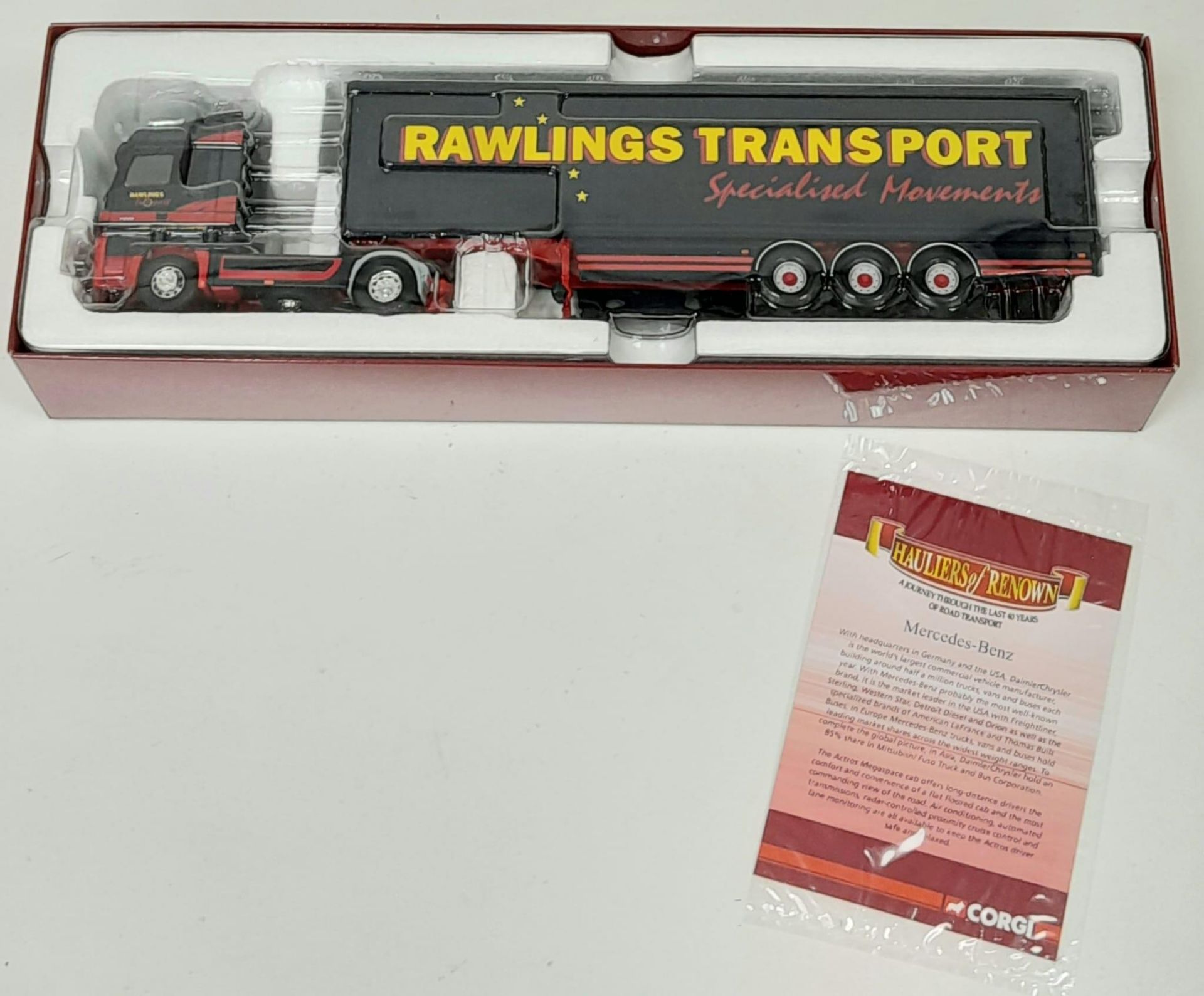 A LIMITED EDITION CORGI CC13813 MERCEDES-BENZ ACTROS BOX TRAILER AS NEW IN BOX , SCALE 1 - 50 - Image 4 of 13