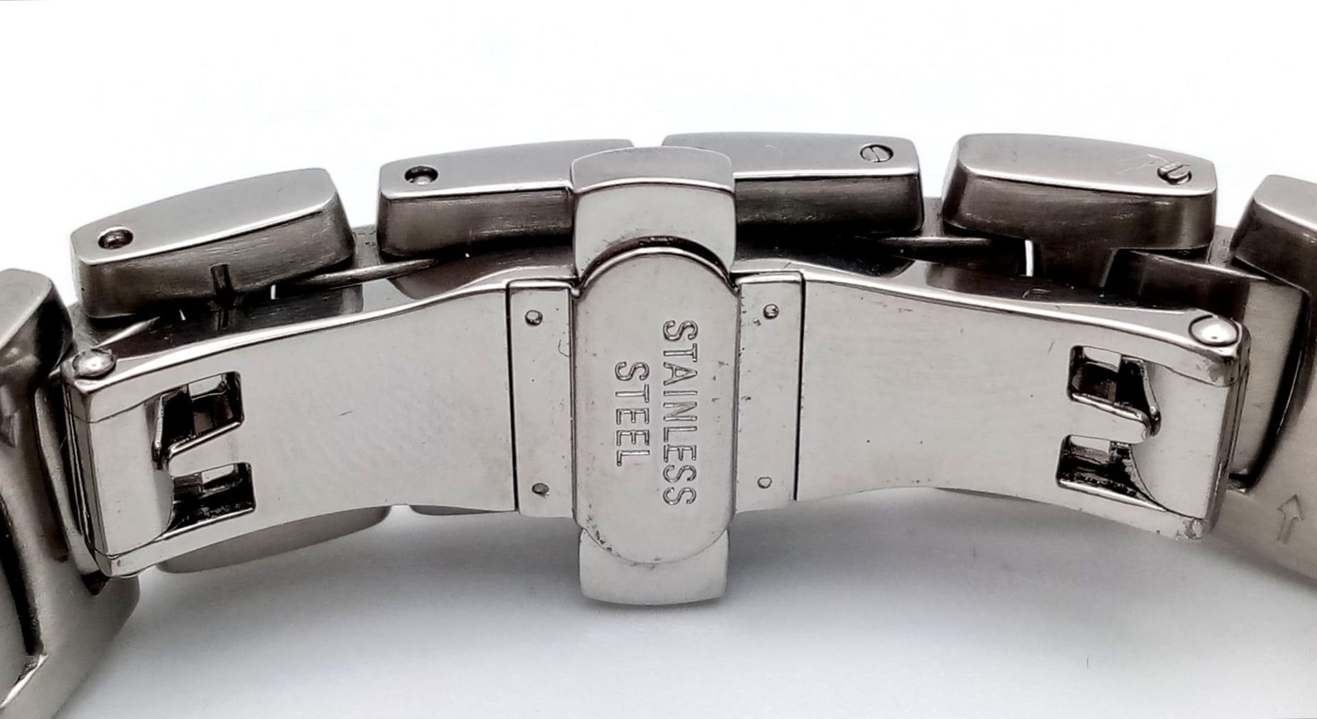 A Ladies Rotary, Bi-Metal, Stone Bezel Set Bracelet Watch Model LB02796.06. Full Working Order and - Image 6 of 6