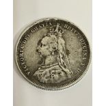 1887 SILVER SHILLING From the Victorian Golden Jubilee mintage. Very/extra fine condition.