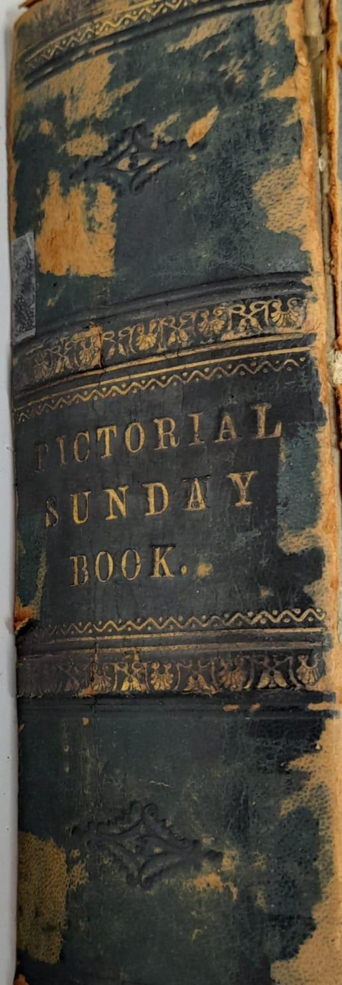 An Antique Pictorial Sunday Book. Cover is loose. 26cm x 36cm - Image 12 of 13