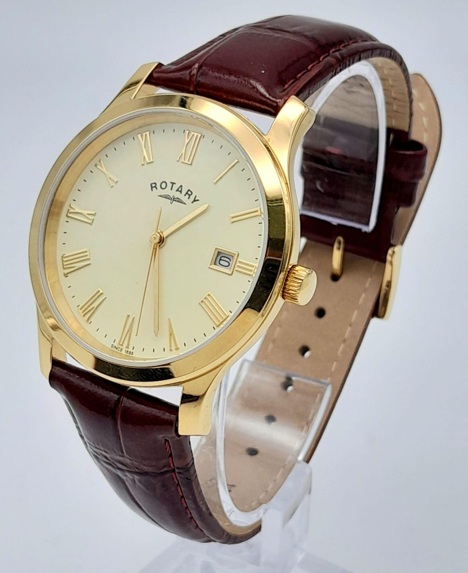A Men’s Gold Tone, Unworn, Rotary Date Watch Model GS10794/32. 38mm Including Crown. Replacement - Image 2 of 14