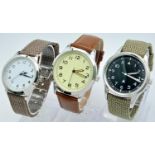 A Parcel of Three Unworn British Military Homage Watches. Comprising: 1) 1940’s British Soldier (