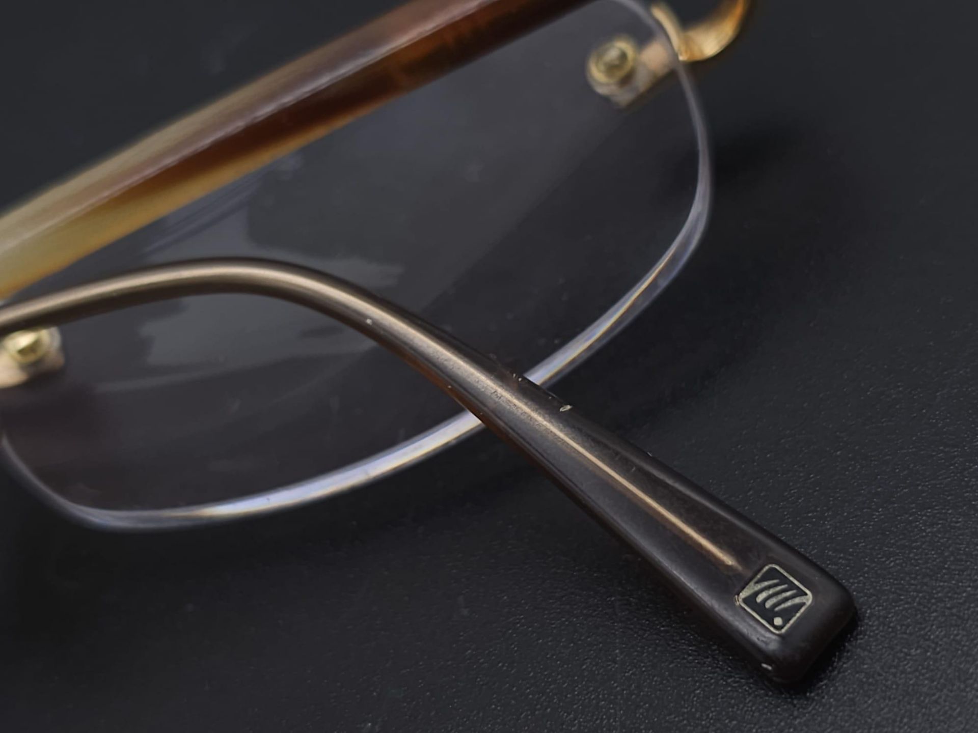 French made, magnifying glasses with 18kt Yellow Gold accents and set Diamonds. Come with a - Image 9 of 15