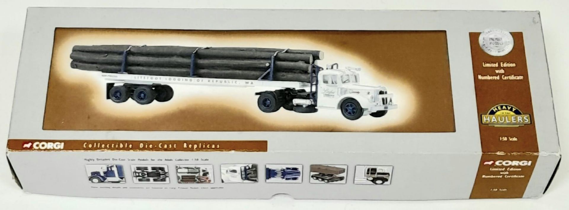 A LIMITED EDITION CORGI MACK LOGGER AS NEW IN BOX . SCALE 1 - 50 - Image 14 of 17