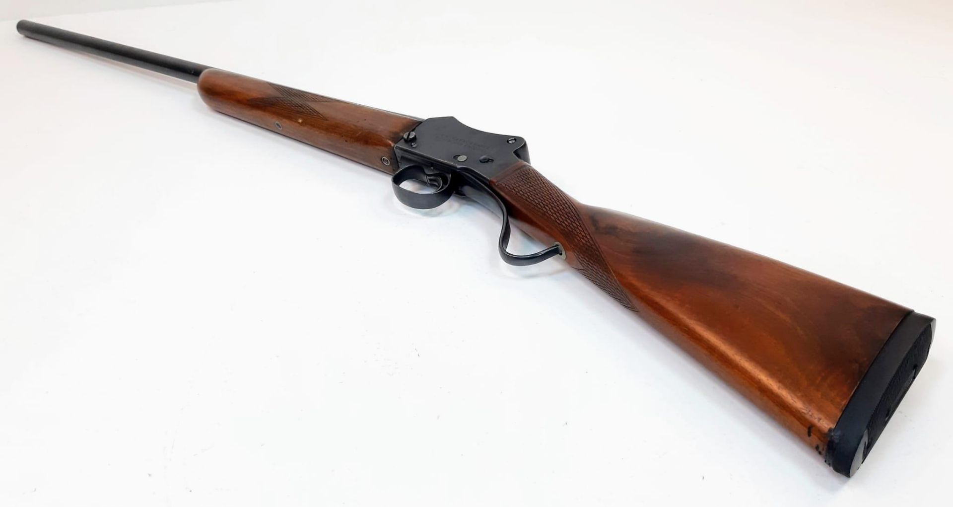 A W.W. Greener 12 Gauge Deactivated Single Barrel Shotgun. Very good condition - 74cm barrel length. - Image 4 of 13