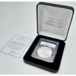 A Genuine Grade MS69 Sealed Fine Silver Eagle Early Issue 2021 Type 1 in Boxed Presentation with COA