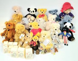 A collection of twenty two adult, collectable, teddy bears. Please, see list for details and