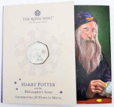A Mint Condition Sealed Pack, Royal Mint Issue, Harry Potter and the Philosopher’s Stone, 25 years