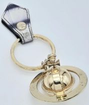 AN EXTREMELY RARE AND VERY COLLECTABLE "VIVIAN WESTWOOD" KEY RING .. 72gms