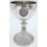 A Hermann Goring 1938 Silver Presentation Goblet. Presented to certain people in remembrance of