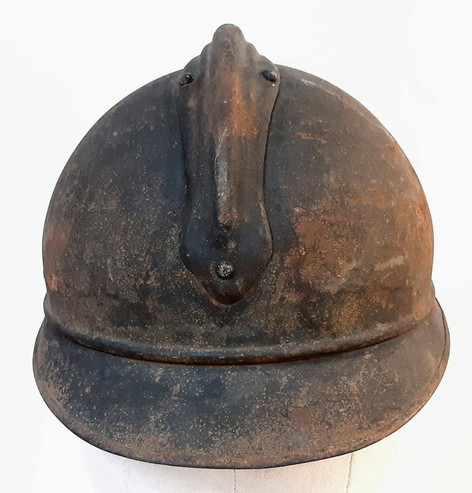 WW1 French 1915 Model Infantry Casque De Adriane Helmet. Somme Barn Find. Nice un-messed about - Bild 3 aus 5