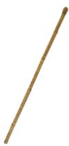A Very Rare, Antique Oriental Carved Bamboo Walking Stick. Very Good Condition. 97cm Length.