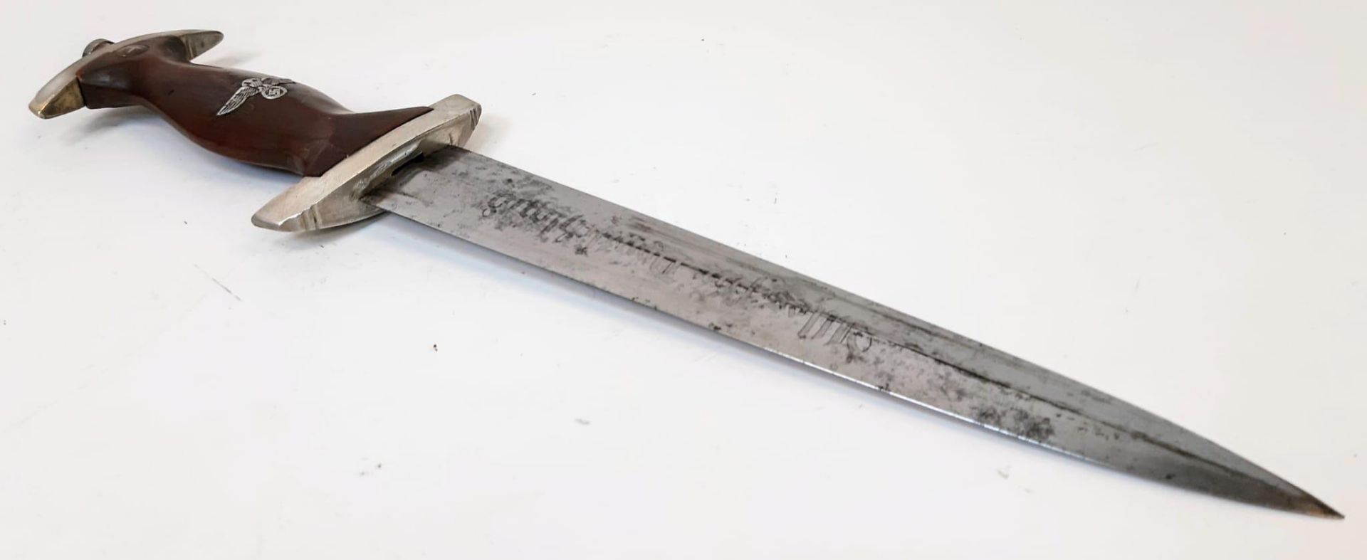 3 rd Reich N.S.K.K Dagger. Rzm Marked M7/12 for WMW - Waffenfabrik Max Weyersberg, Solingen. A lower - Bild 3 aus 9