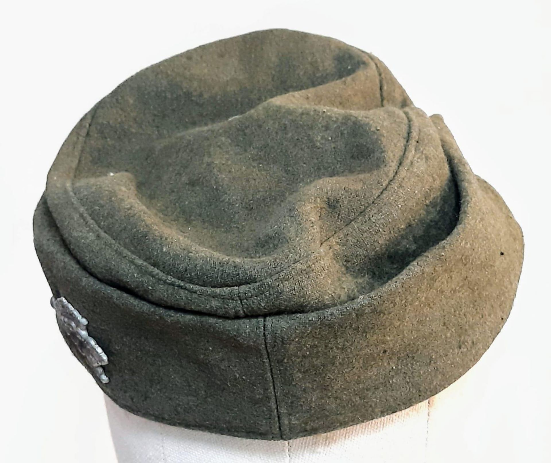 Reserve £375 21. WW2 German Heer (Army) M43 Cap with Jäger (light infantry mountain troops) - Bild 3 aus 6