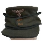 3 rd Reich Forestry Service Forstaufseher’s M43 Cap. The Forestry Service was responsible for