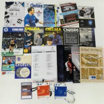 Chelsea programmes from 1970's/80's/90's/2000's and a Football League review from 1967. Programmes