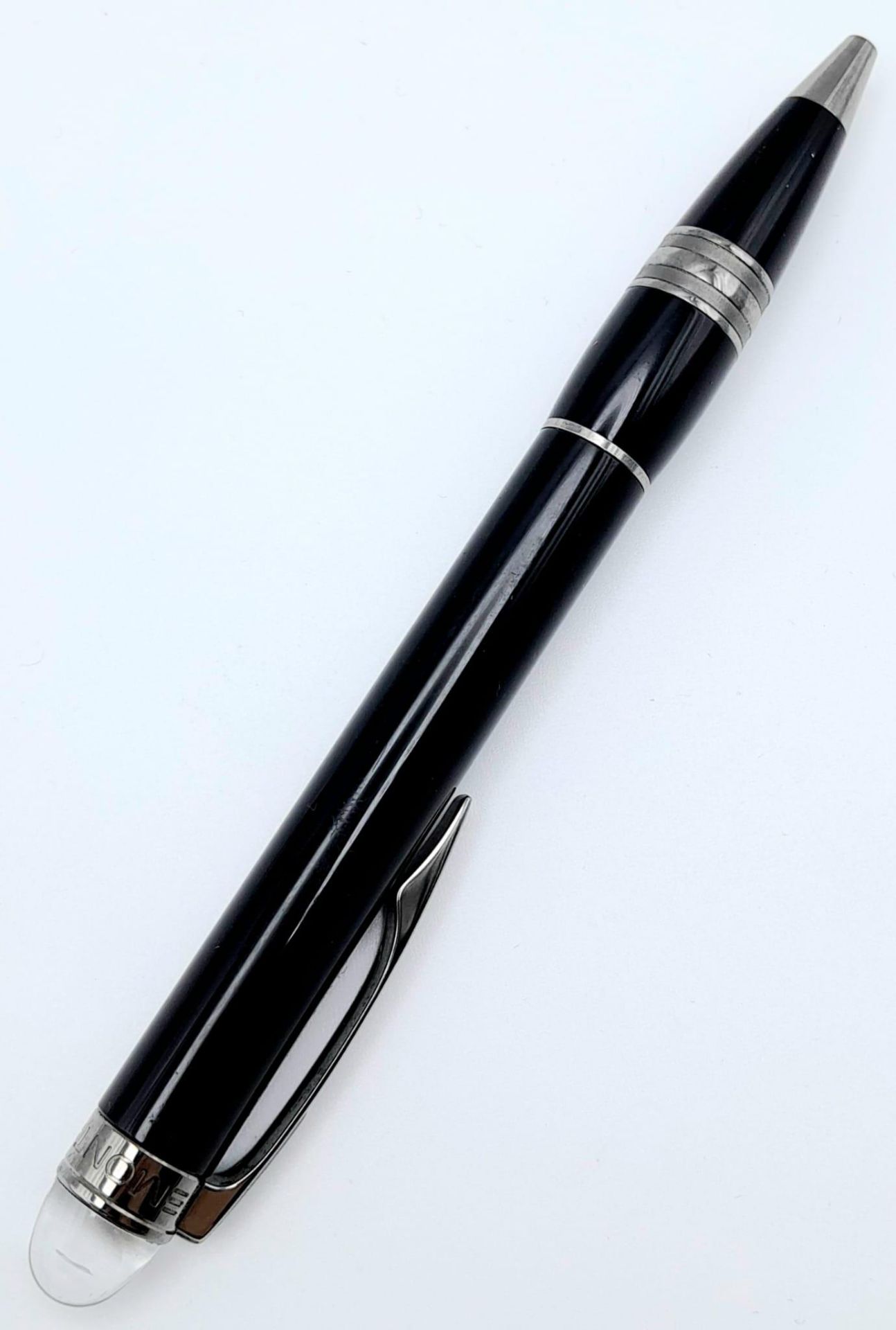 A MONT-BLANC PEN WITH THE CLEAR DOME END AND TWIST EXPOSURE, - Bild 2 aus 6
