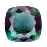 A 15ct Green Apatite Cushion Cut Gemstone. No visible marks or inclusions. No certificate so as
