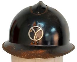 WW2 French Milice Helmet. (No liner) A French political paramilitary organisation that fought to
