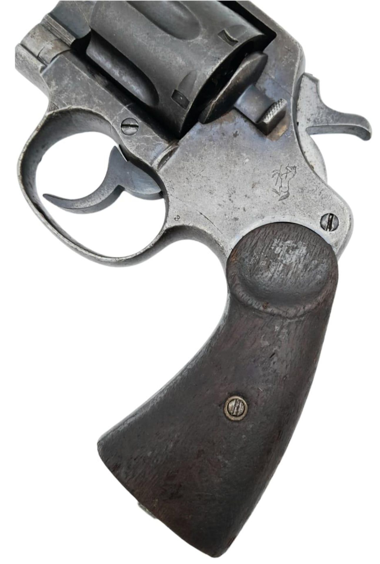 A Vintage Colt Service Revolver - 455 ELEY. This USA made pistol has a 5.5 inch barrel and battle- - Bild 4 aus 11