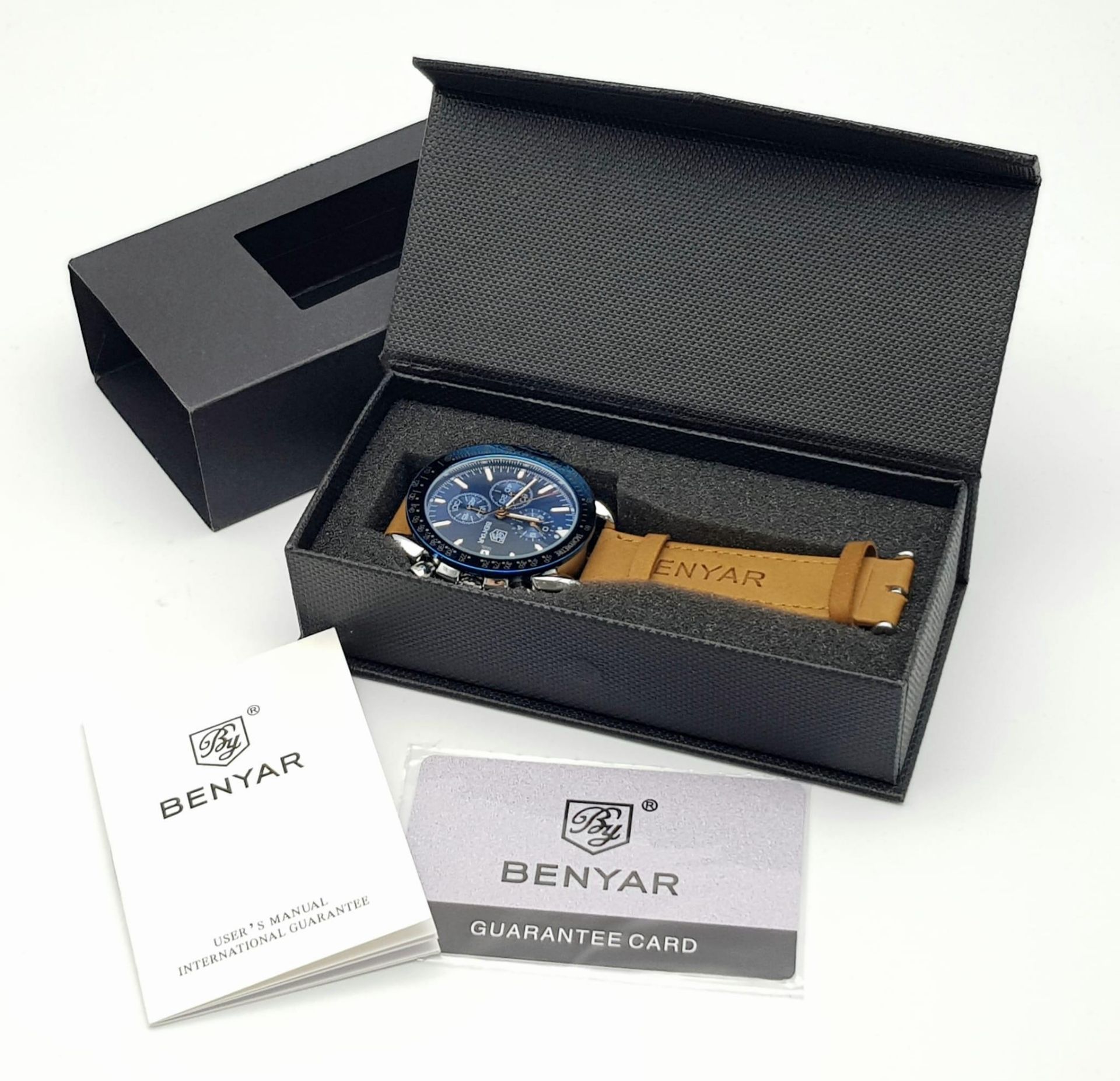 An Unworn, New in Box, Men’s Sports Chronograph Watch by Benyar. 47mm Including Crown. Comes with - Image 7 of 7