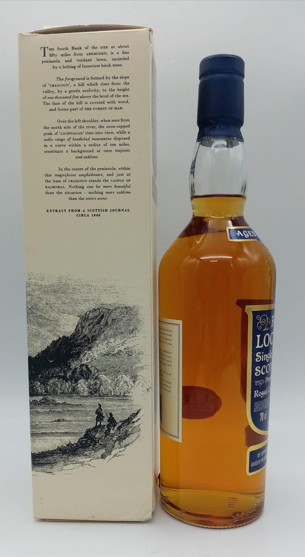 A Vintage 1990’s Sealed, Full Content, Royal Lochnagar Single Highland Malt Whisky. 70cl Bottle. - Image 3 of 6