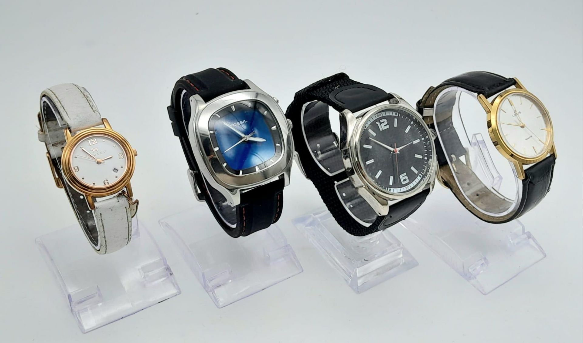 A Parcel of 4 Ladies and Men’s Watches Including a 20 Capacity Black Leatherette Display Case. - Bild 3 aus 7