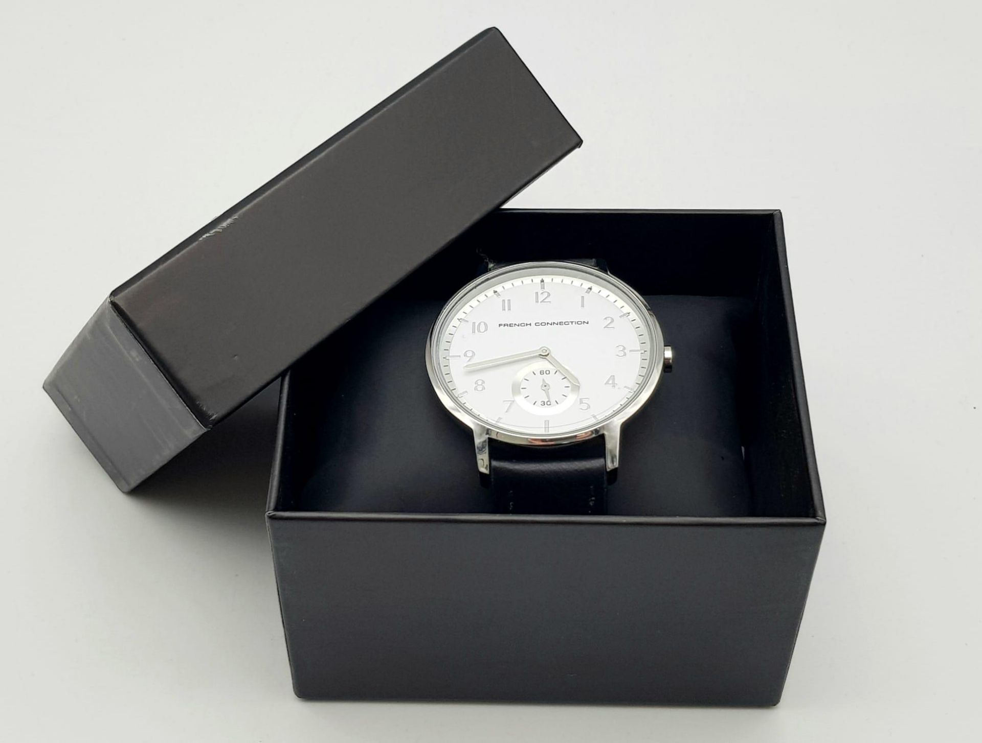 An Unused Subsidiary Dial Quartz Watch by French Connection. 44mm Including Dial. Full Working - Image 6 of 6
