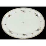 An Antique Victorian Minton Large Serving Plate. Beautifully decorated with floral displays and