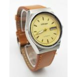 A Very Good Condition, Rare Citizen Model GN-4W-S Automatic Watch in Full Working Order. 36mm