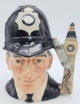 A Royal Doulton Large 'London Bobby' Character Jug/Mug. D6744. 18cm tall.