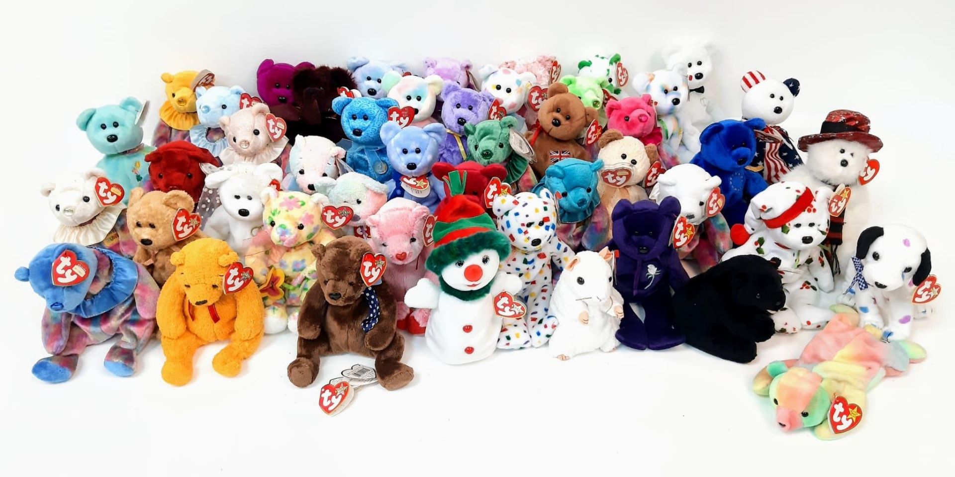 A Collection of 47 TY Beanie Babies. All in good condition.