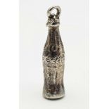 A STERLING SILVER COCA COLA BOTTLE CHARM 8.5G , 30mm x 7mm ref: SC 3157