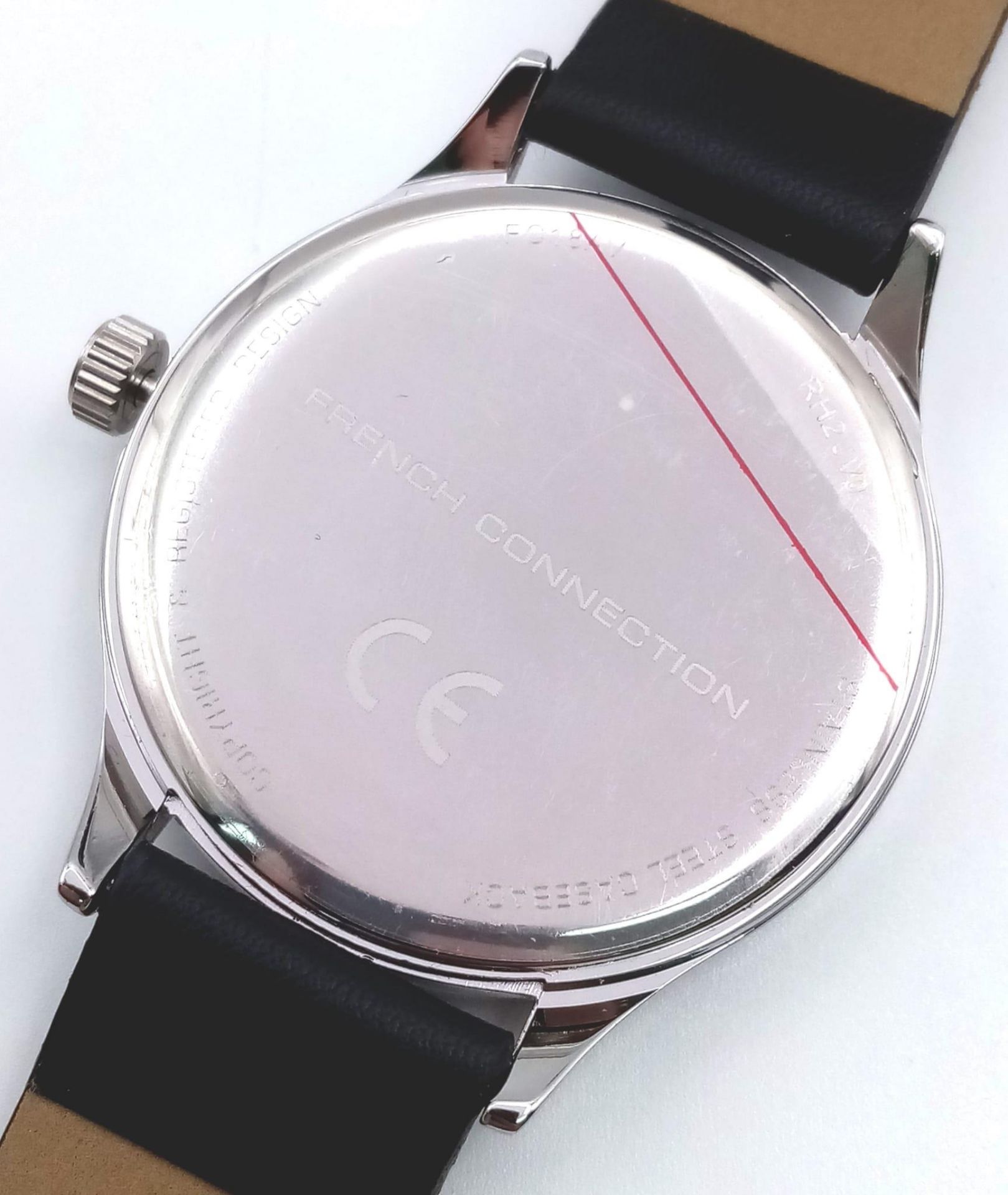 An Unworn Men’s Date Quartz Watch by French Connection. 45mm Including Crown. Full Working Order - Image 3 of 5