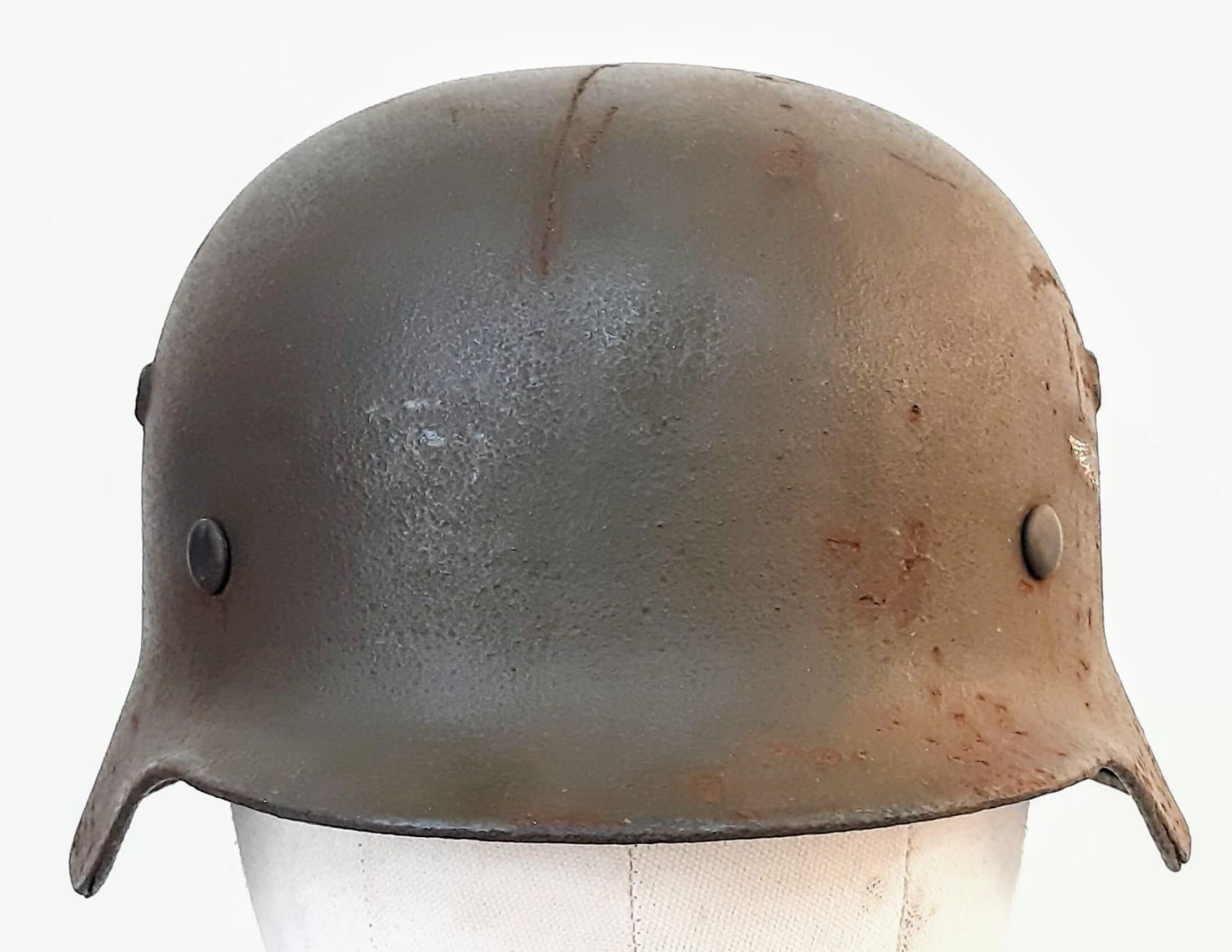 WW2 German M35 Single Luftwaffe Helmet. Found in a French Brocant (Flea Market) - Bild 2 aus 5