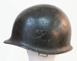 WW2 US M1 Helmet Made by McCord. The shell is batched marked 1266D which means it was made Nov-Dec
