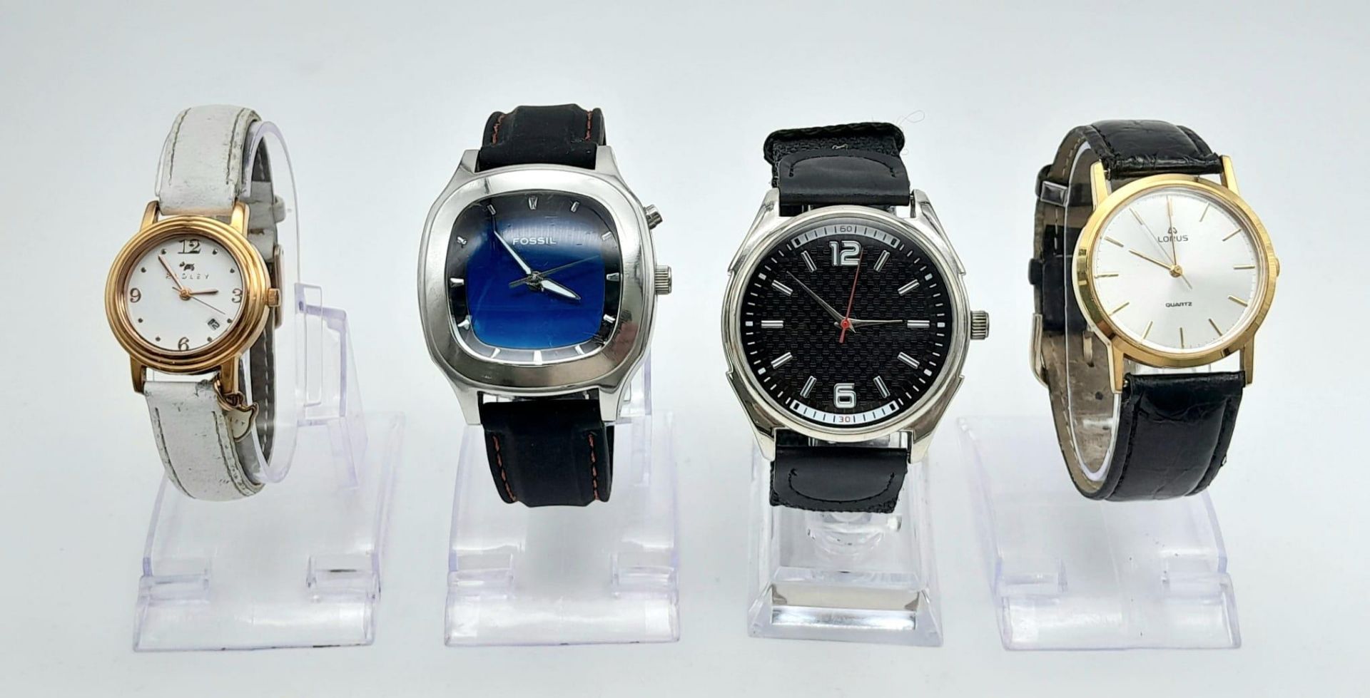 A Parcel of 4 Ladies and Men’s Watches Including a 20 Capacity Black Leatherette Display Case. - Bild 2 aus 7