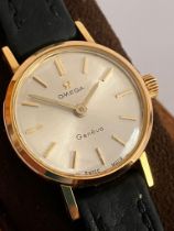 Ladies Vintage OMEGA GENEVE WRISTWATCH. Gold Plated (20 microns). Complete with original case in