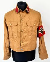 3 rd Reich Hitler Youth Jacket & Arm Band.