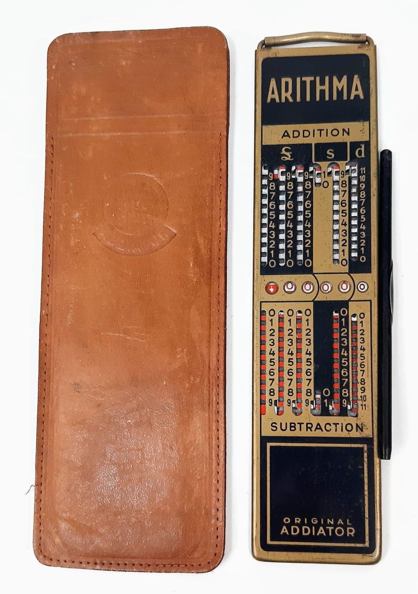 A Vintage Arithma Original Addiator - Before the days of calculators! Come with original case - A/F