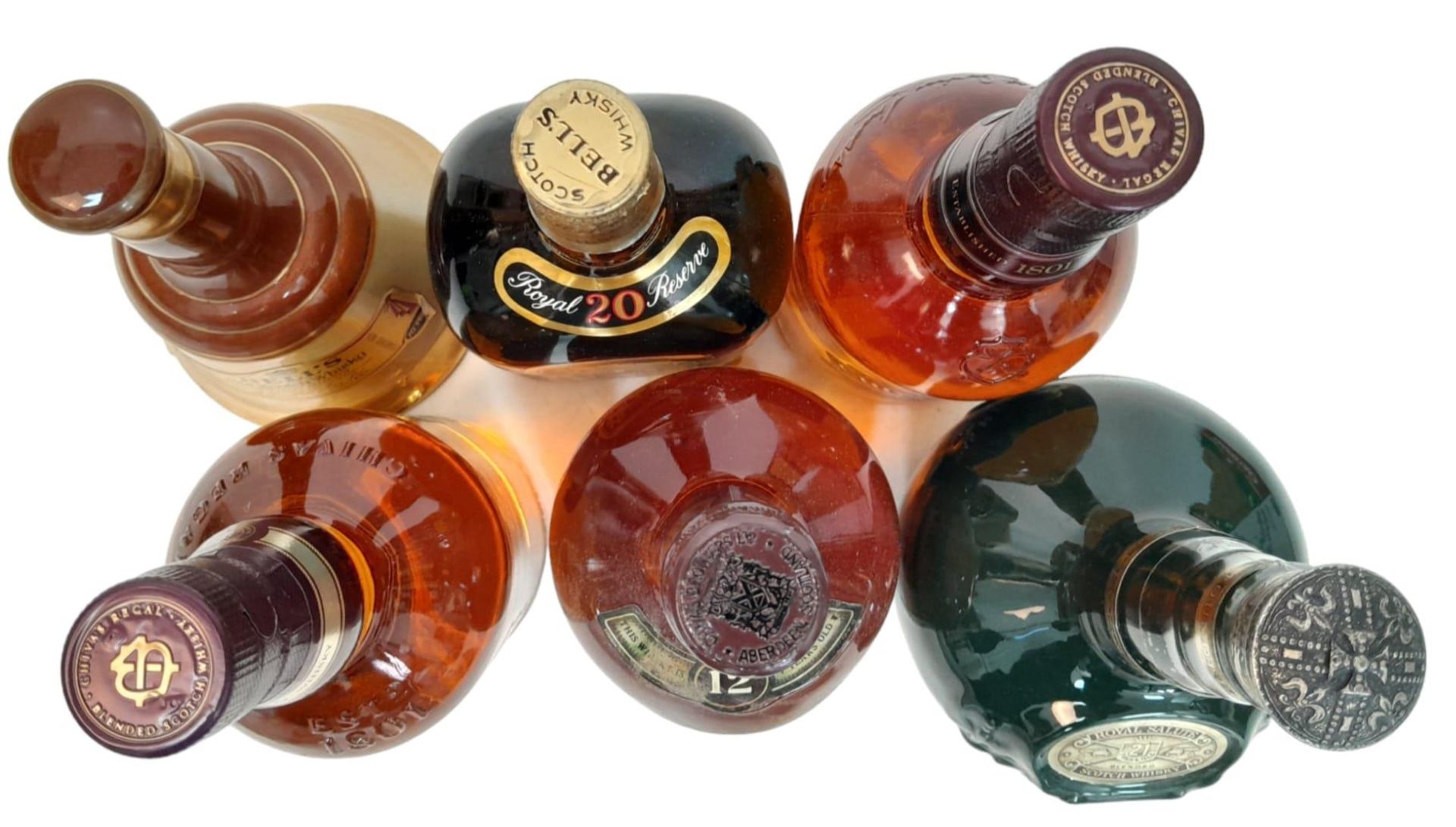 Six Bottles of Whisky. Includes: Chivas x 4 - Boxed Royal Salute - 21 Years (75cl). Boxed Regal - 12 - Image 4 of 11