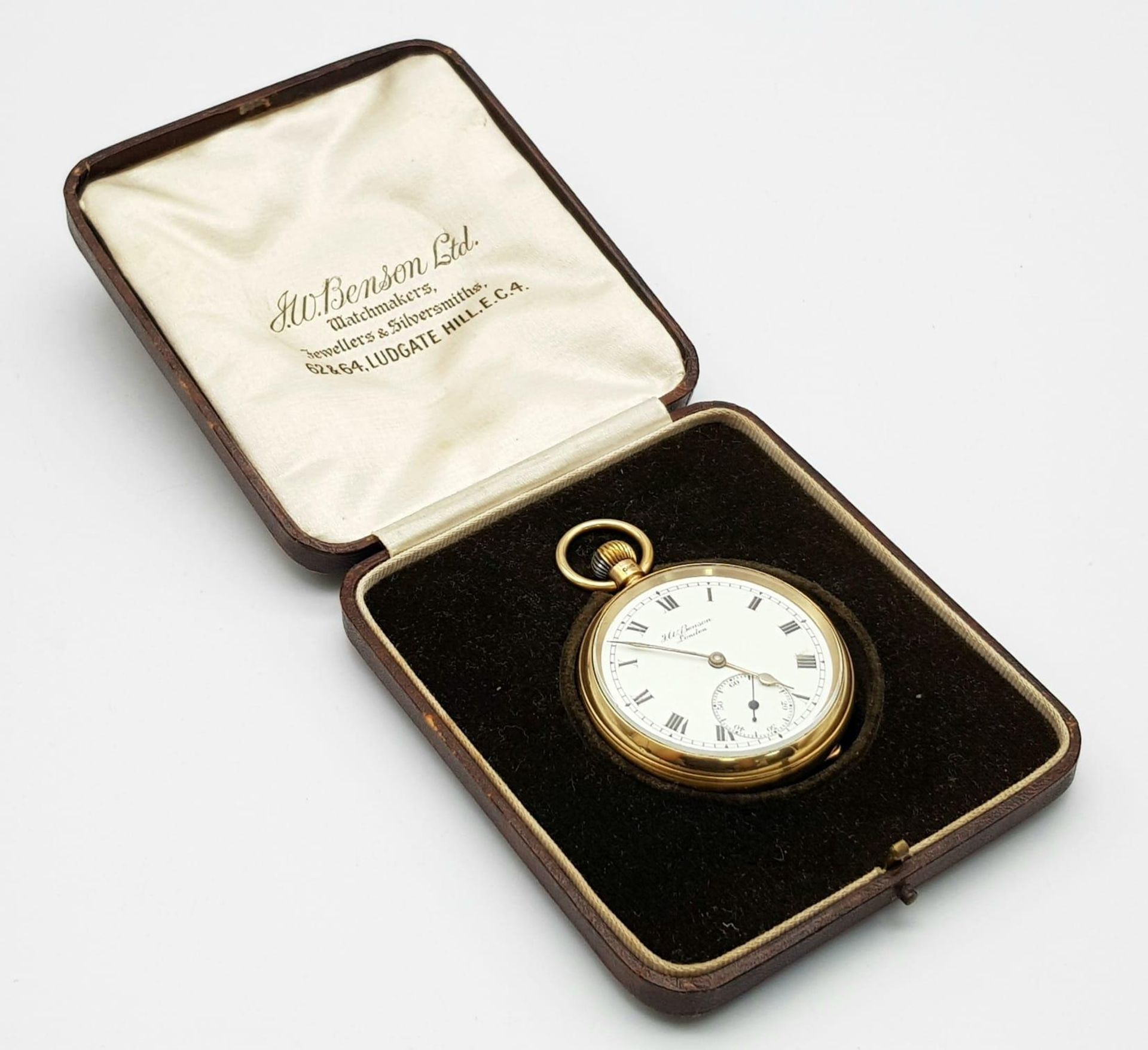 A J.W.BENSON 9K GOLD WATCH DATED 1927 AND BEING IN VERY NICE CONDITION IN ITS ORIGINAL - Image 7 of 9
