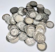 A Collection of Pre 1947 and 1920 Silver Three Pence Coins. Please see photos for finer details.